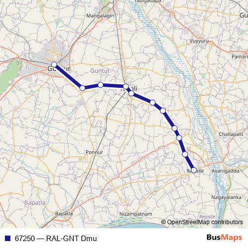 67250 rail Line Map
