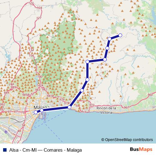 Alsa - Cm-Ml bus Line Map