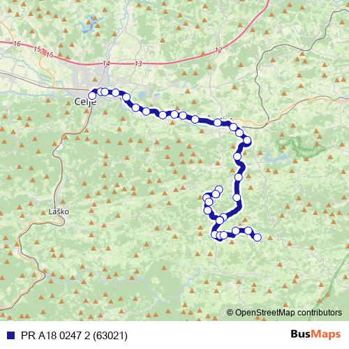 PR A18 0247 2 (63021) bus Line Map