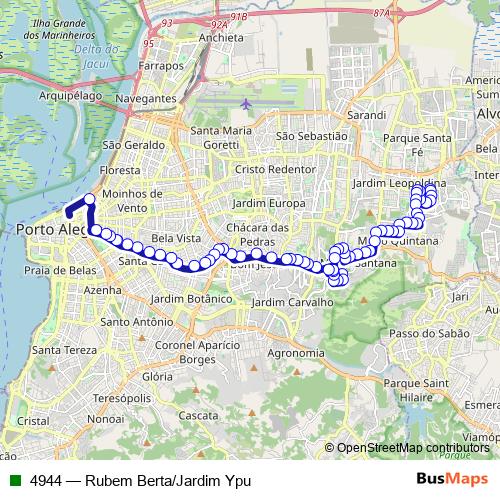 4944 bus Line Map