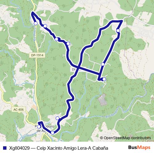 Xg804029 bus Line Map