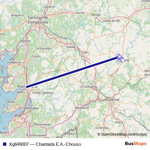 Xg649007 bus Line Map
