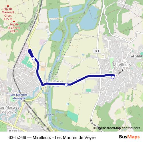 63-Ls266 bus Line Map