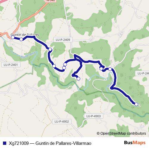 Xg721009 bus Line Map