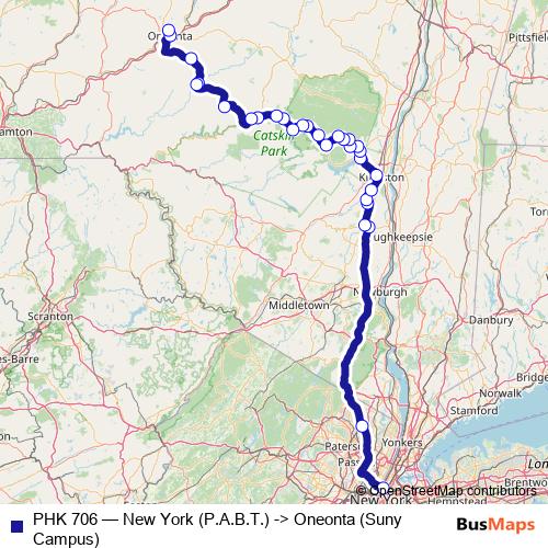 PHK 706 bus Line Map