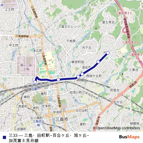 三33 bus Line Map