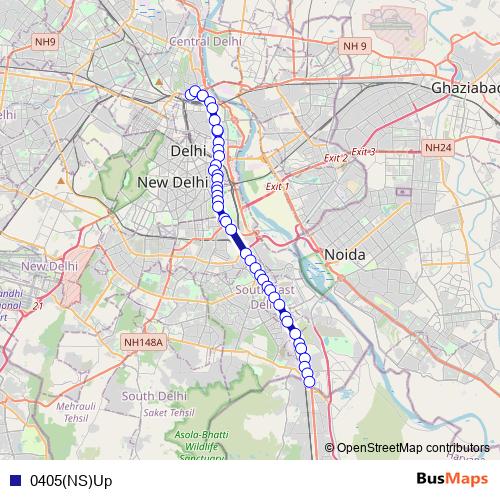0405(NS)Up bus Line Map
