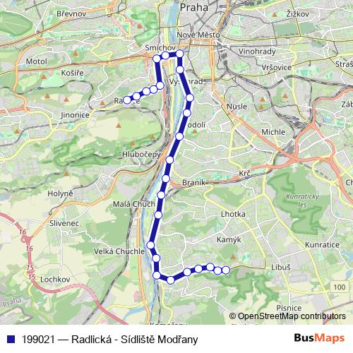 199021 tram Line Map