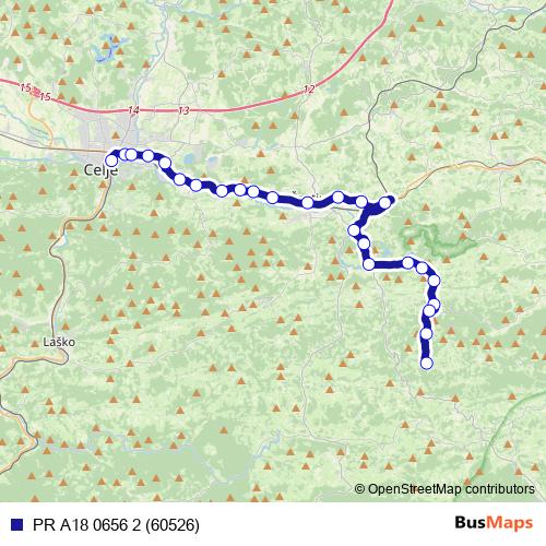 PR A18 0656 2 (60526) bus Line Map