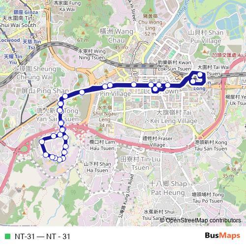 NT-31 bus Line Map
