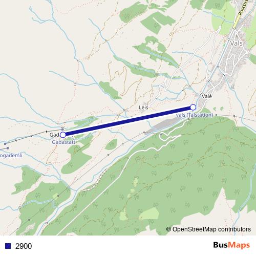 2900 cable-car Line Map