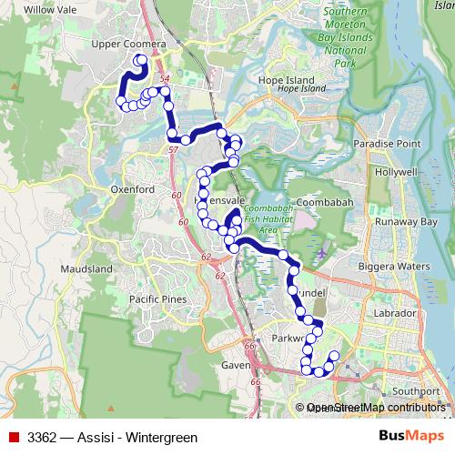 3362 bus Line Map
