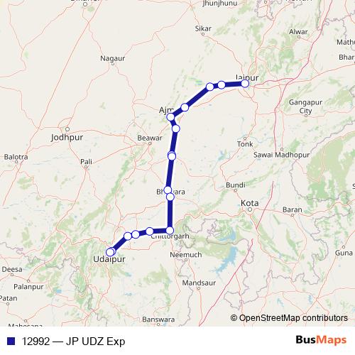 12992 rail Line Map