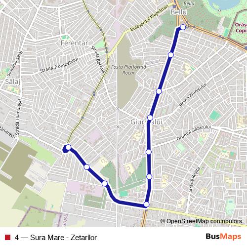 4 tram Line Map