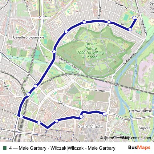 4 tram Line Map