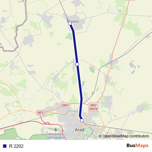R 2202 rail Line Map