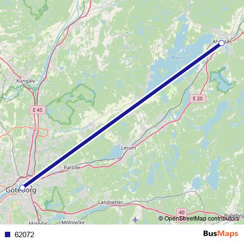 62072 bus Line Map