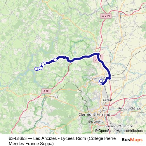 63-Ls693 bus Line Map