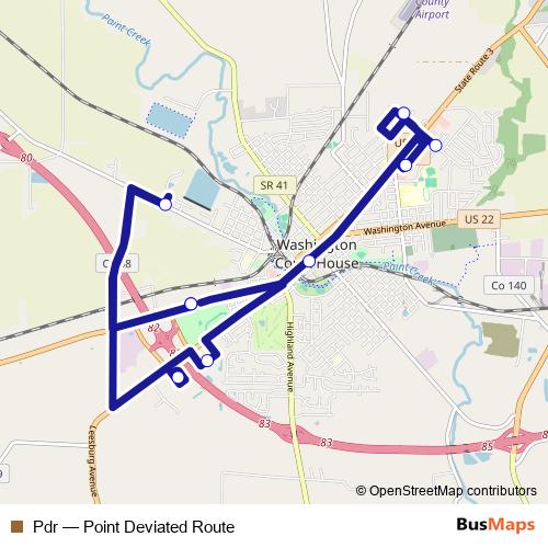 Pdr bus Line Map