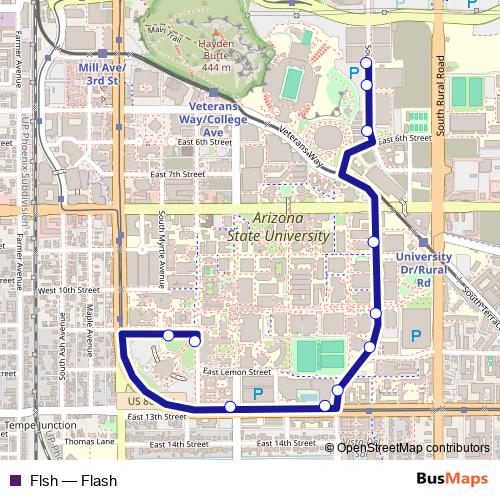 Flsh bus Line Map