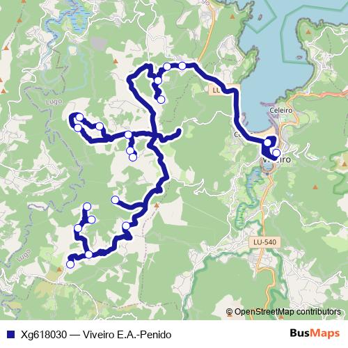 Xg618030 bus Line Map