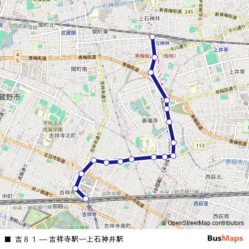 吉８１ bus Line Map