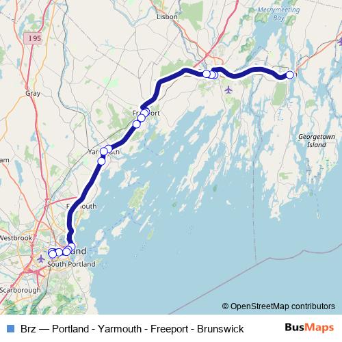 Brz bus Line Map