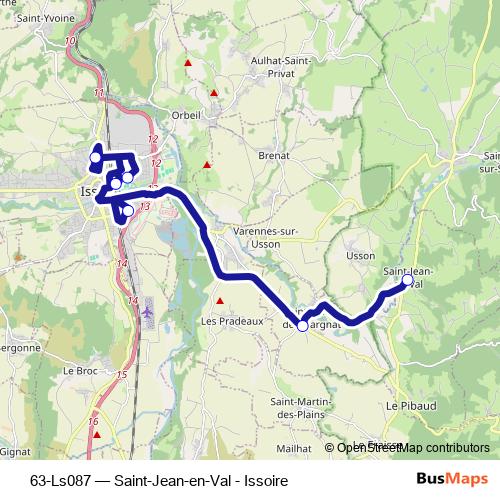63-Ls087 bus Line Map