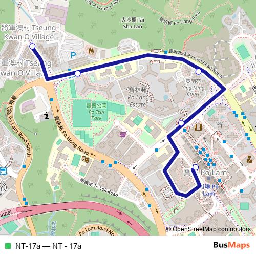 NT-17a bus Line Map