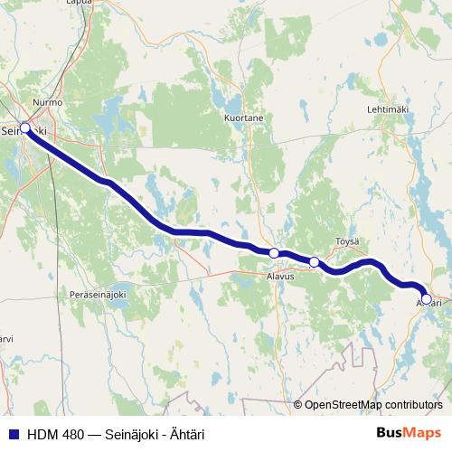 HDM 480 rail Line Map