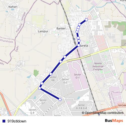 919stldown bus Line Map