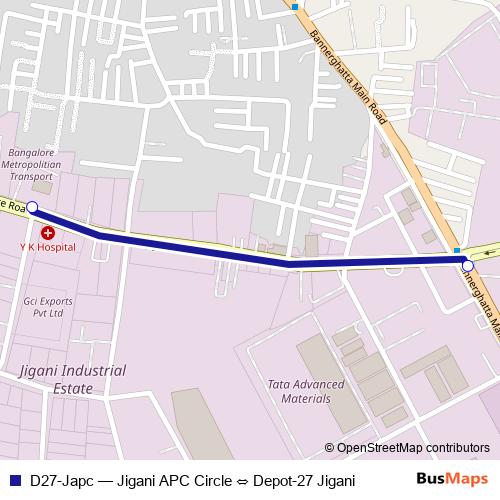 D27-Japc bus Line Map