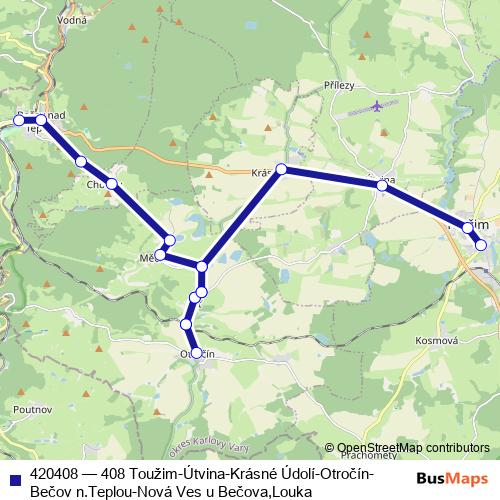 420408 bus Line Map