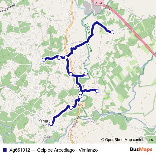 Xg661012 bus Line Map
