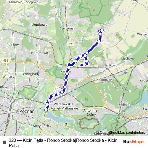320 bus Line Map