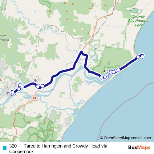 320 bus Line Map