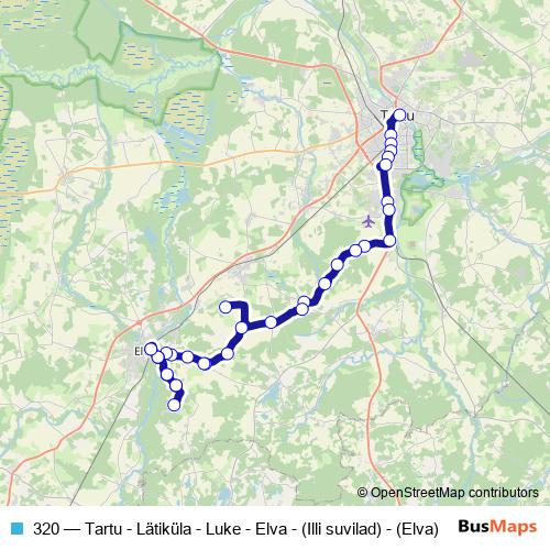 320 bus Line Map