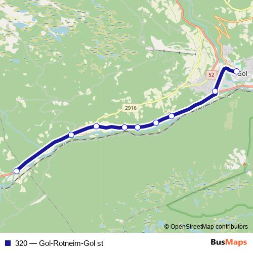 320 bus Line Map