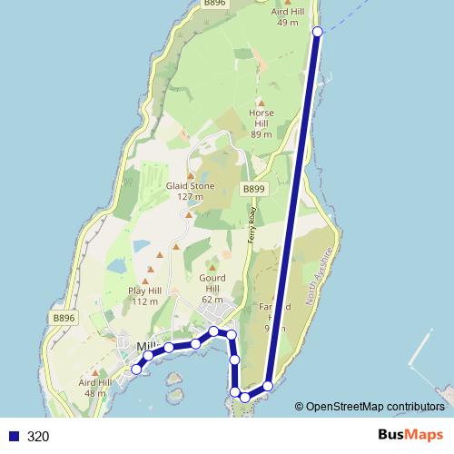 320 bus Line Map