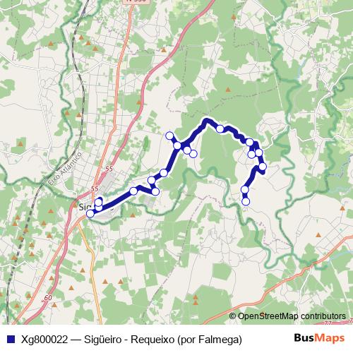 Xg800022 bus Line Map