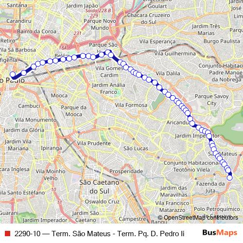 2290-10 bus Line Map