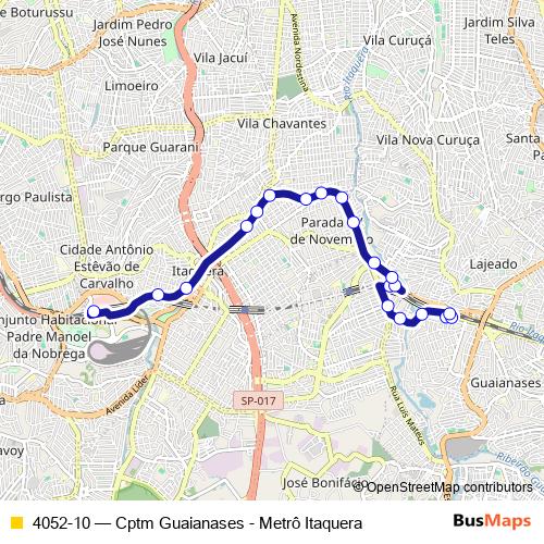 4052-10 bus Line Map