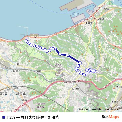 F239 bus Line Map