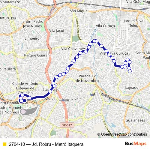 2704-10 bus Line Map