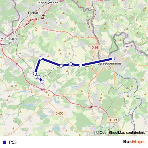 P53 bus Line Map