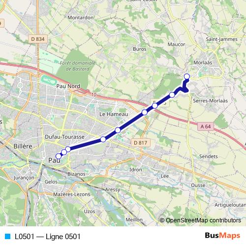 L0501 bus Line Map