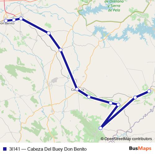 3l141 bus Line Map