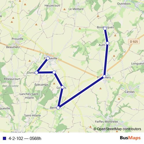 4-2-102 bus Line Map