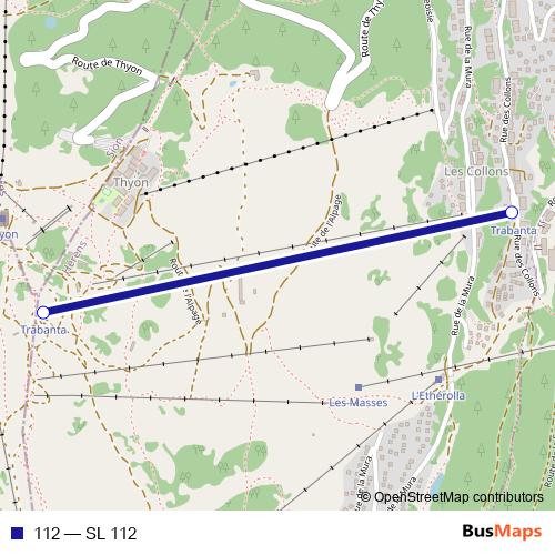 112 cable-car Line Map