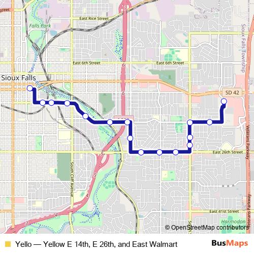 Yello bus Line Map